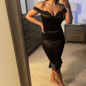 ASOS satin midi formal dress